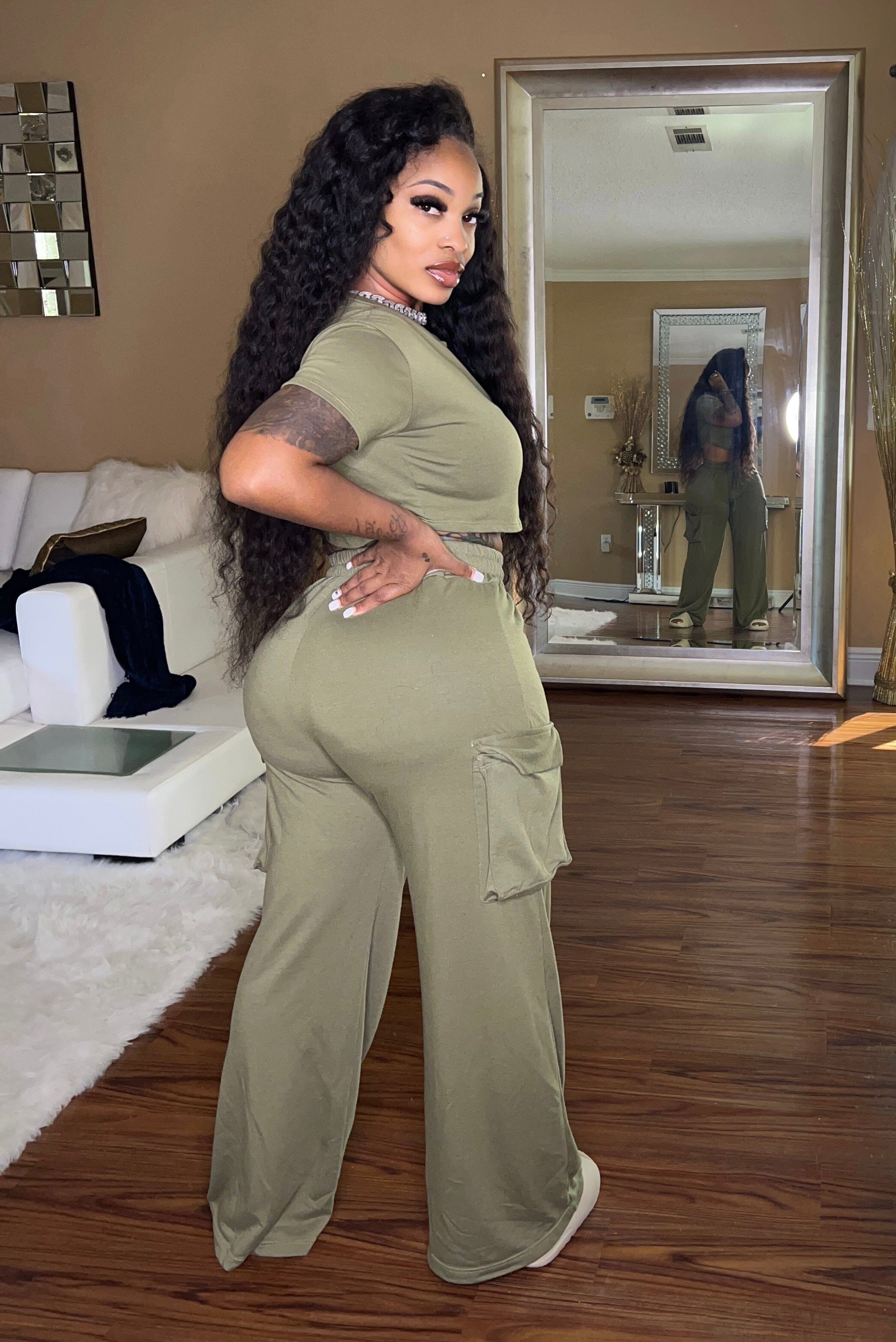 Comfy wide leg crop set Glamherup Beautique