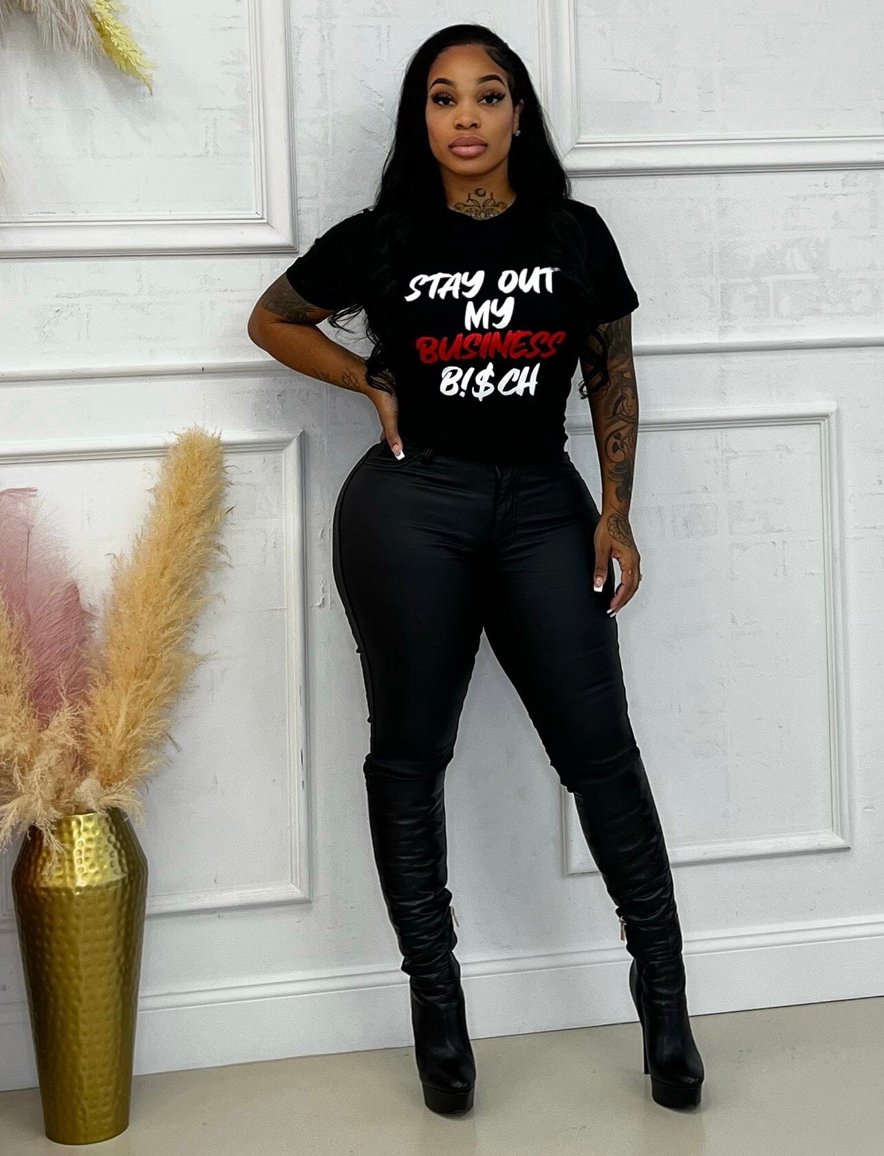 Stay out my bidness bitch Glamherup Beautique