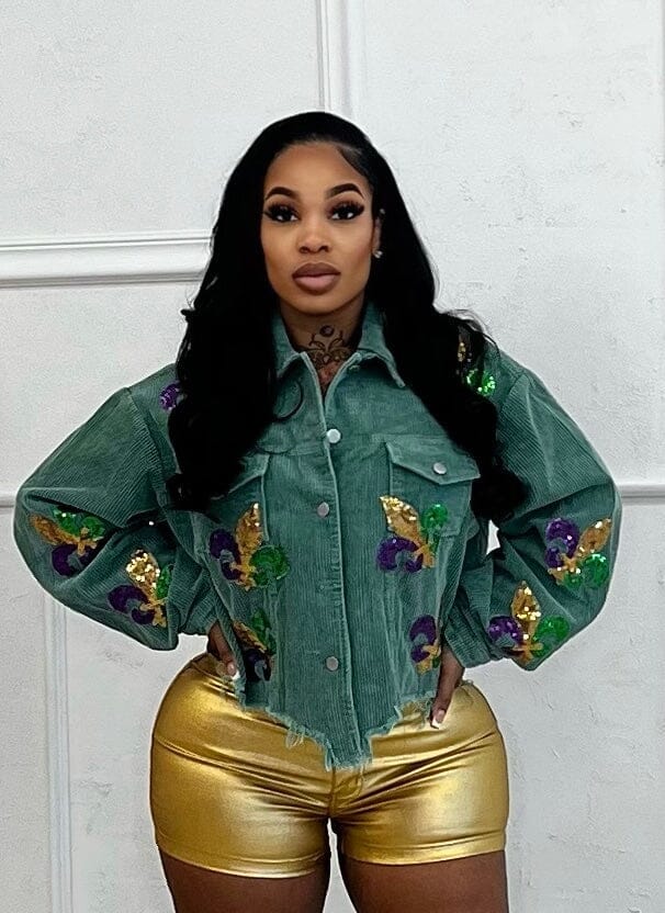 Fluer de Lis patch jacket Glamherup Beautique