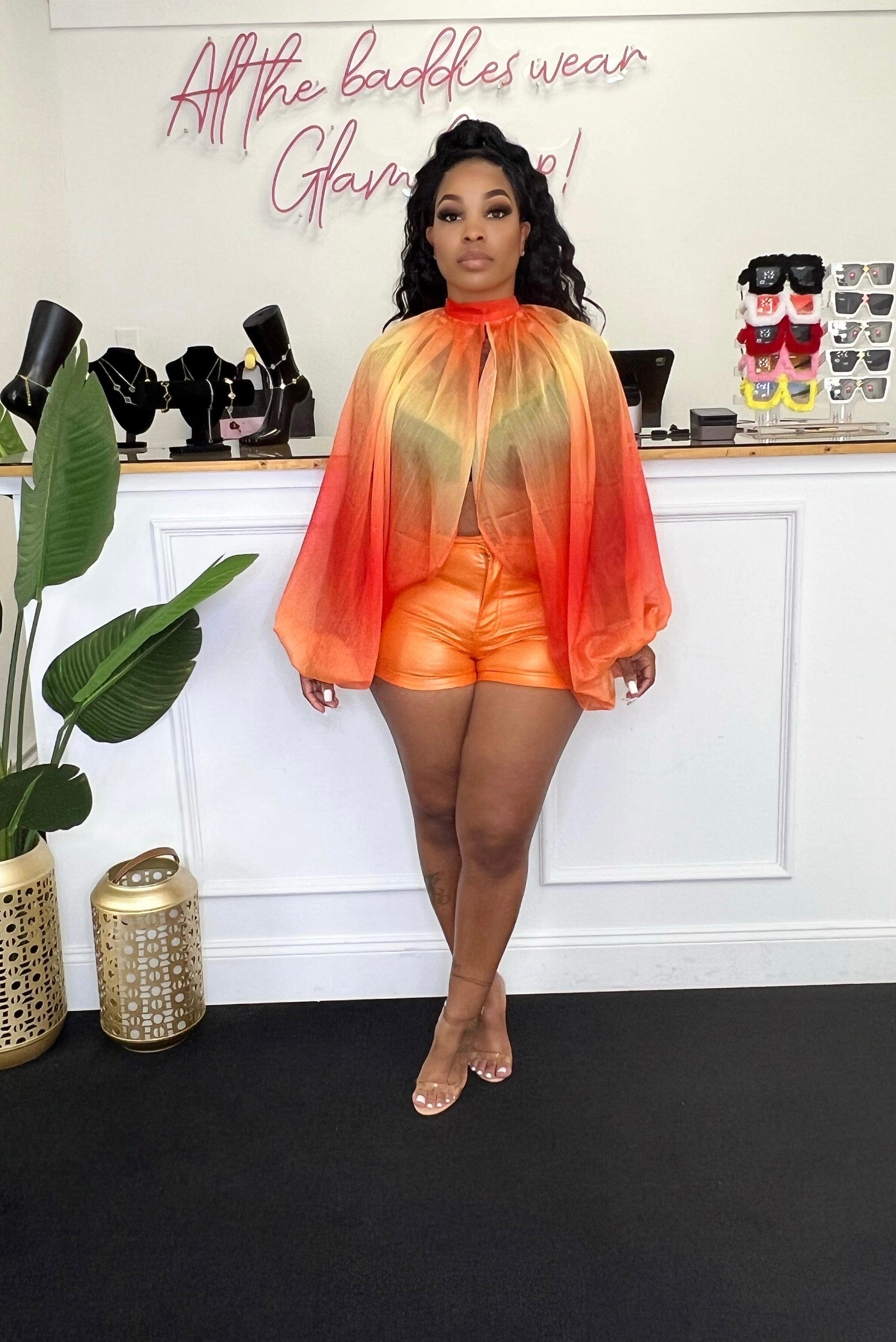 Balloon tie top Glamherup Beautique