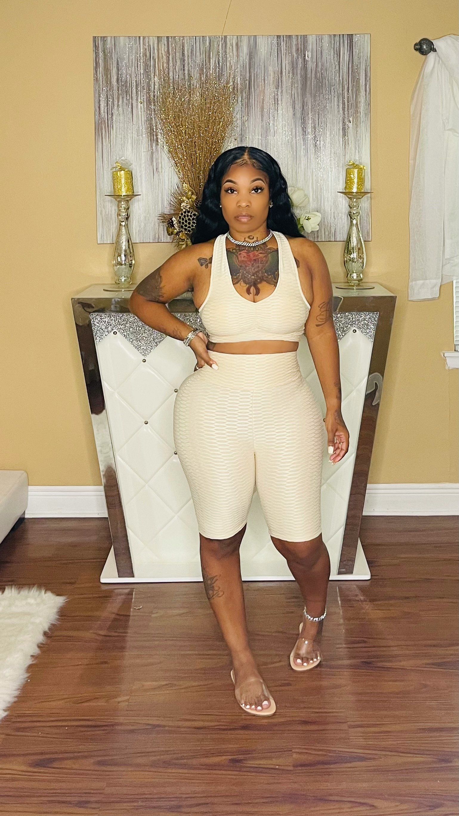 Hot girl summer set Glamherup Beautique Ivory Small
