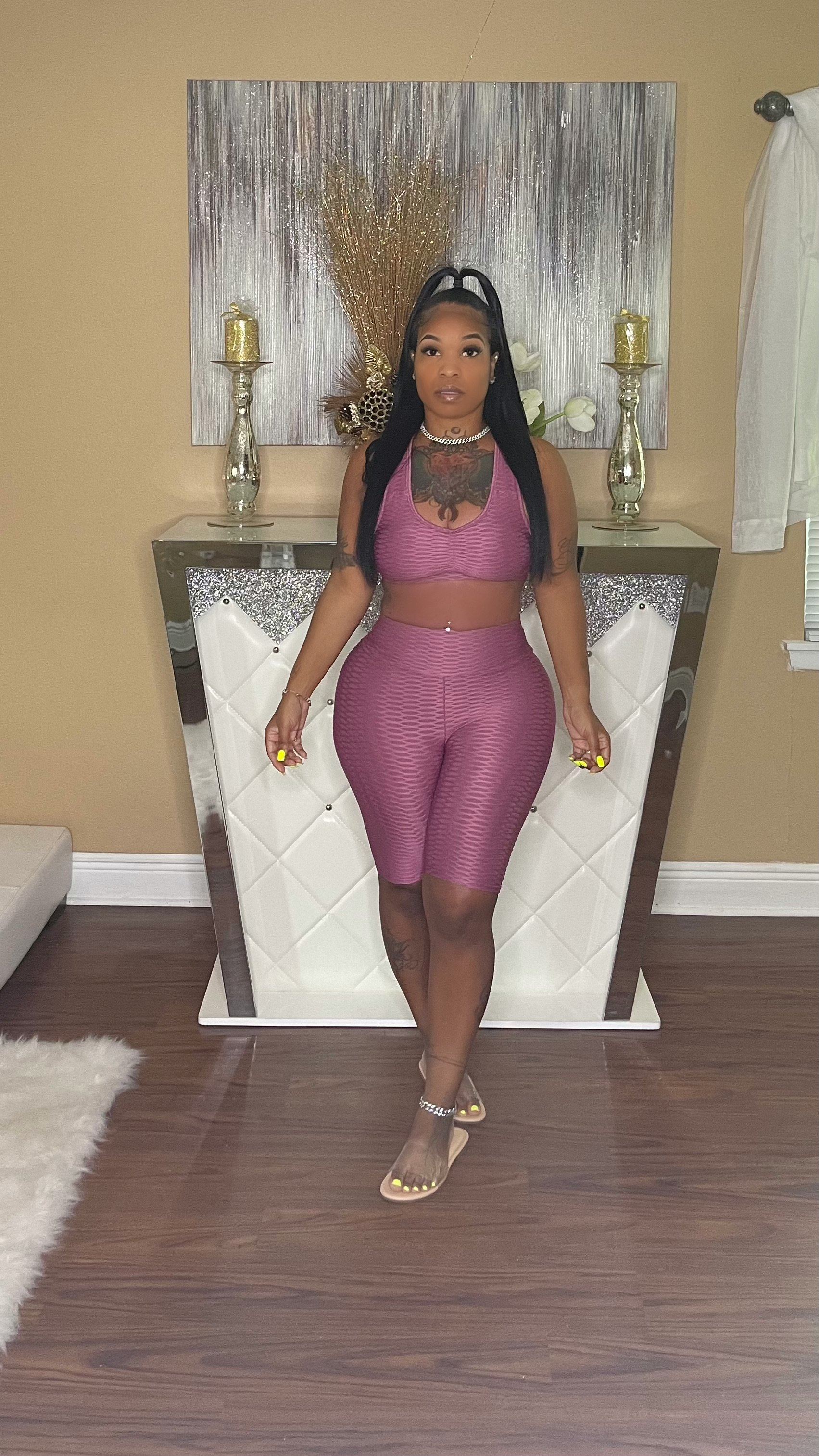 Hot girl summer set Glamherup Beautique Mauve Small