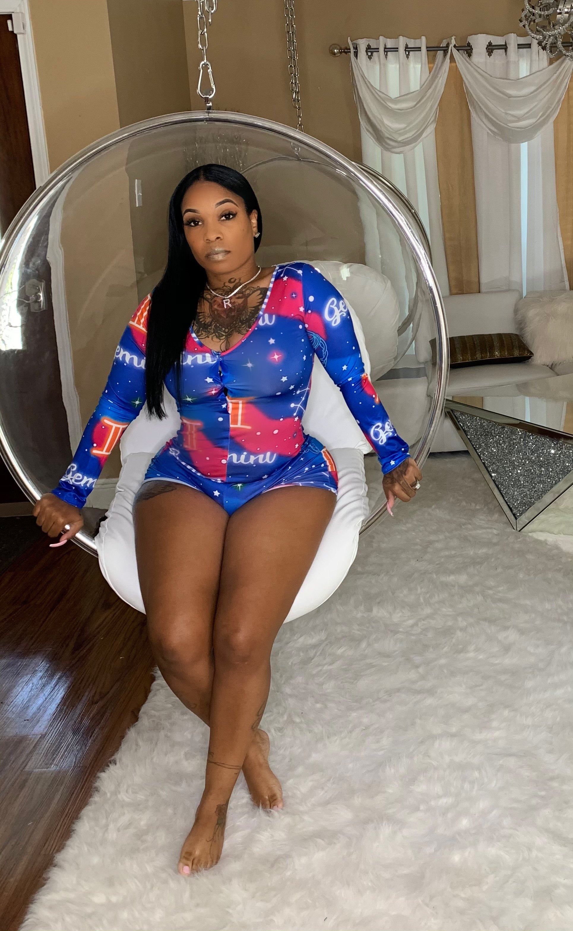 Zodiac sign onesie Glamherup Beautique Gemini Small