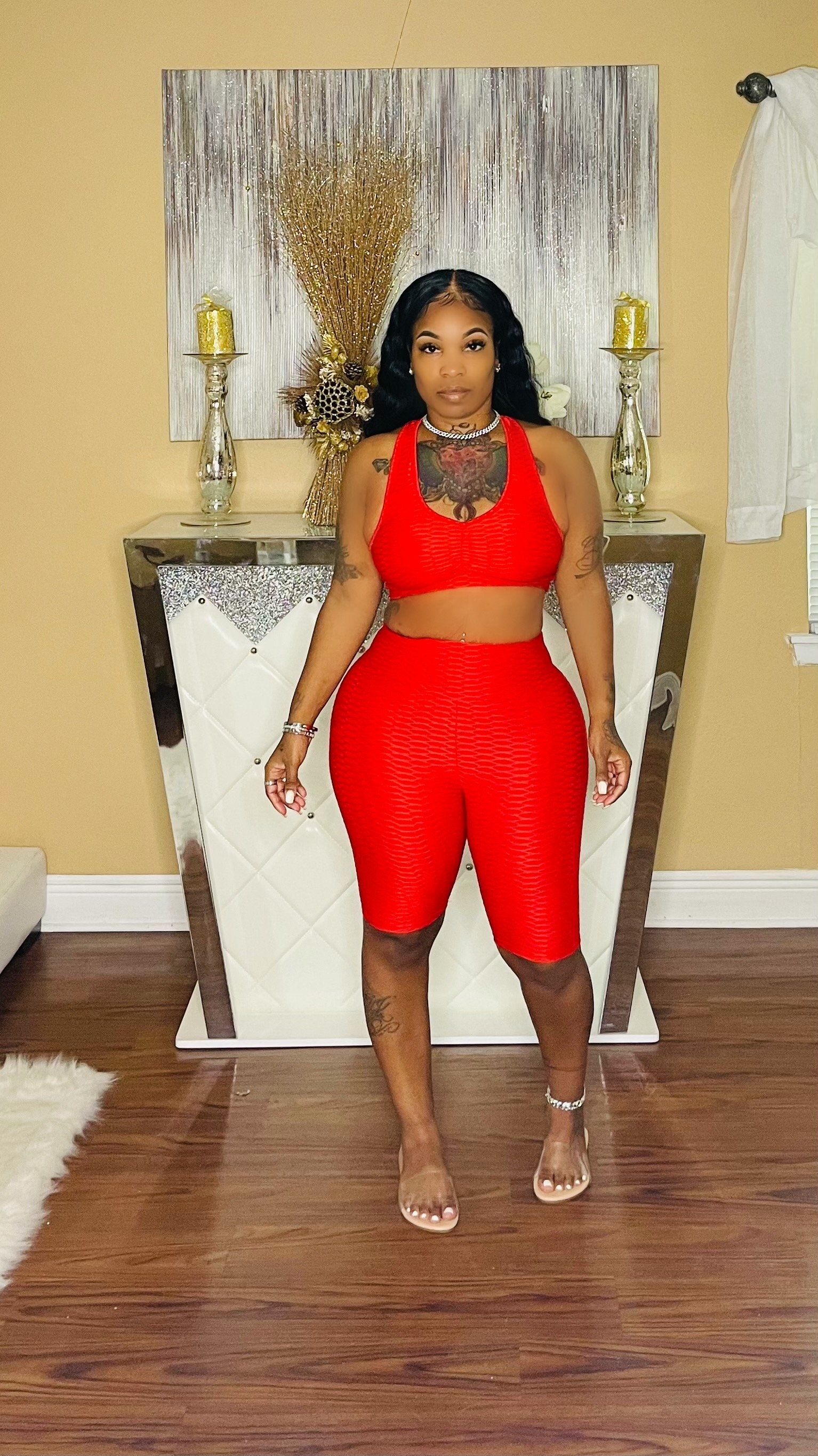 Hot girl summer set Glamherup Beautique Red Small