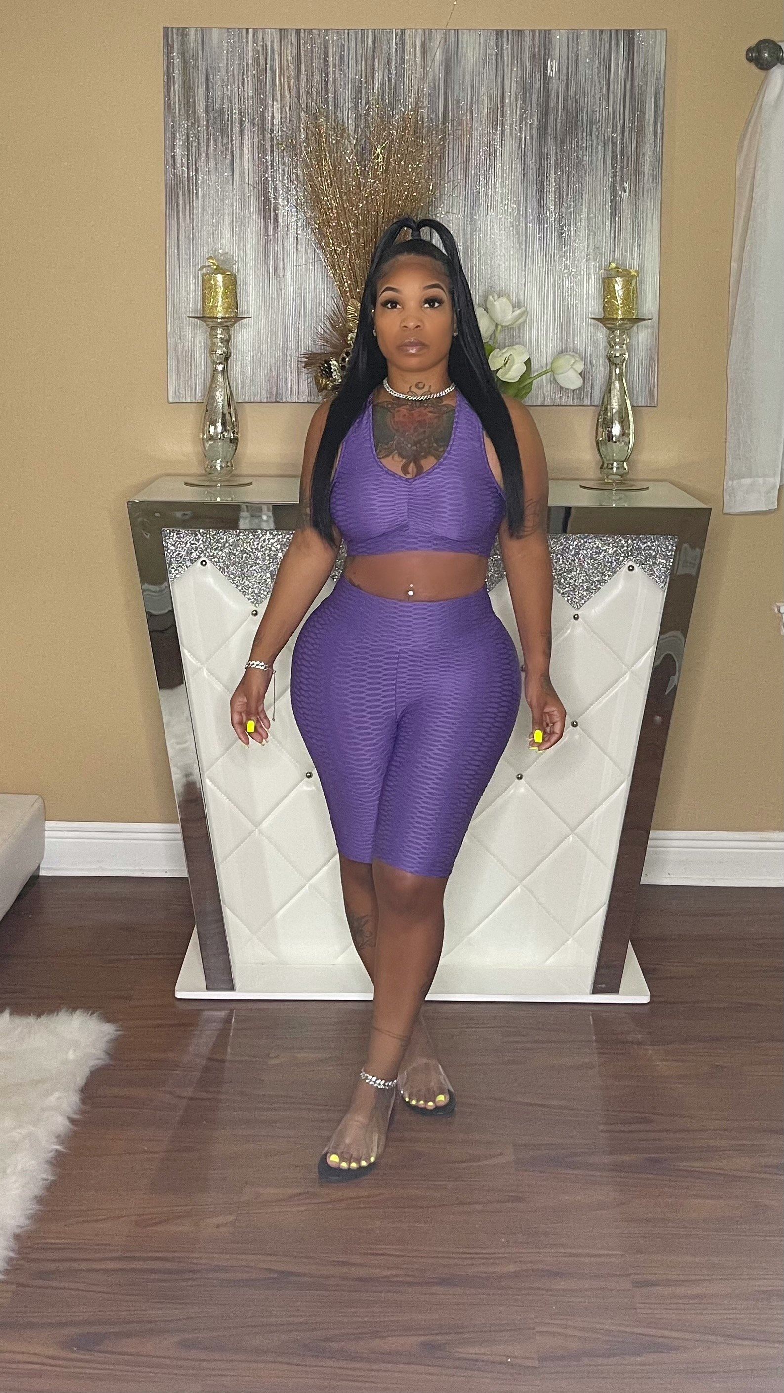 Hot girl summer set Glamherup Beautique Purple Small
