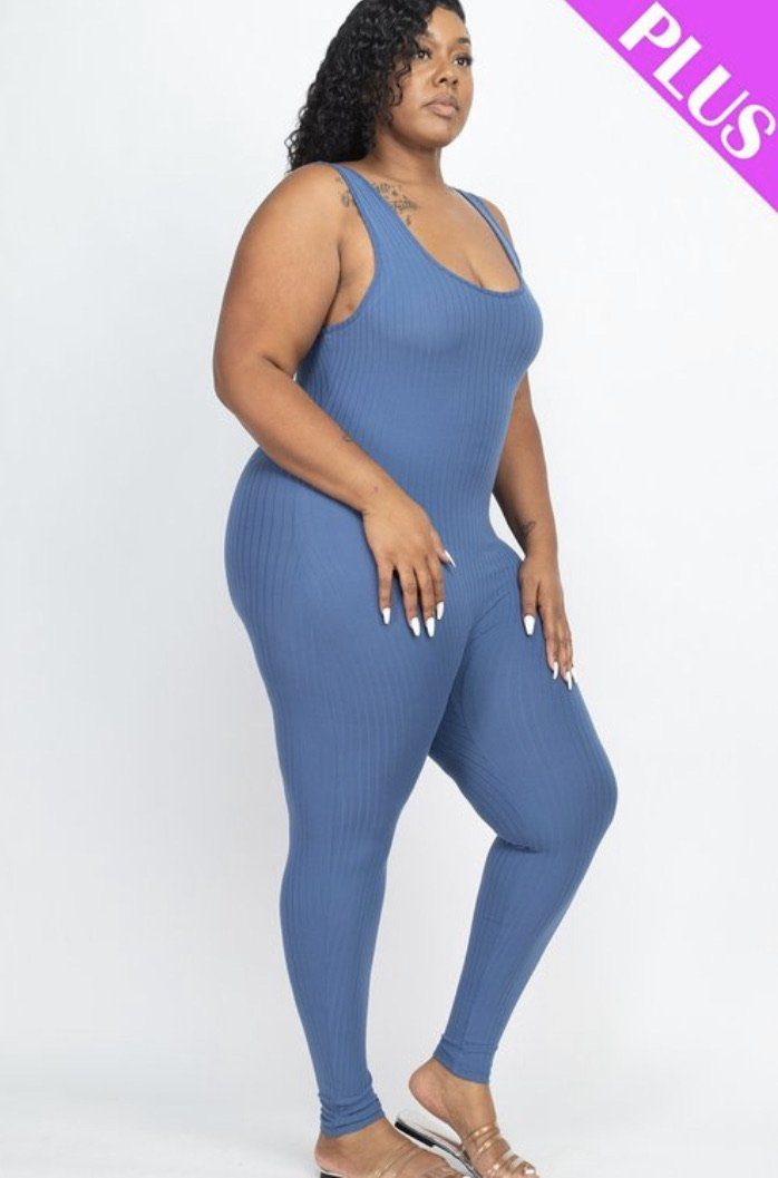 Jaded jumpsuit Glamherup Beautique Blue haze 1xlarge