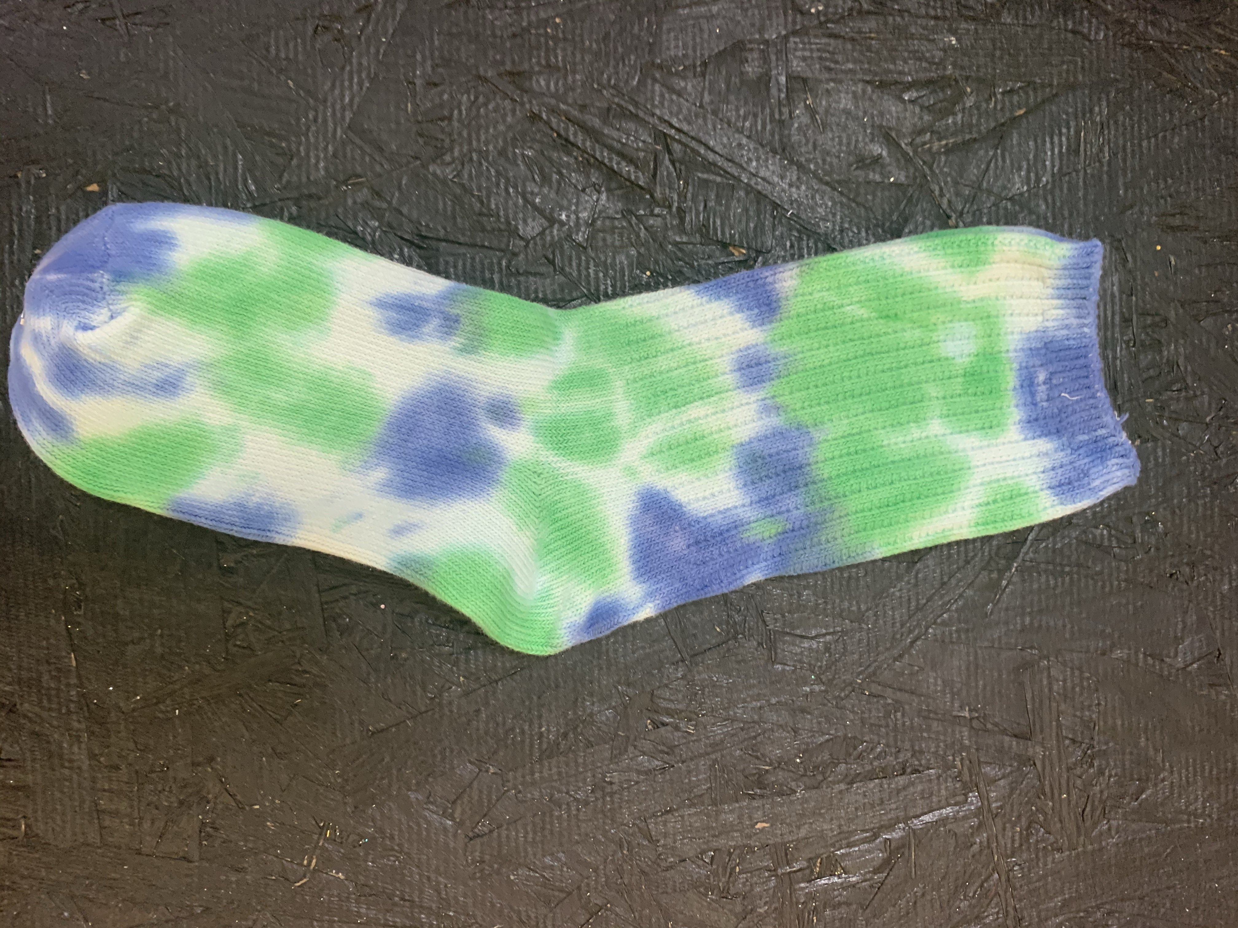 Tye dye socks Glamherup Beautique Blue/green