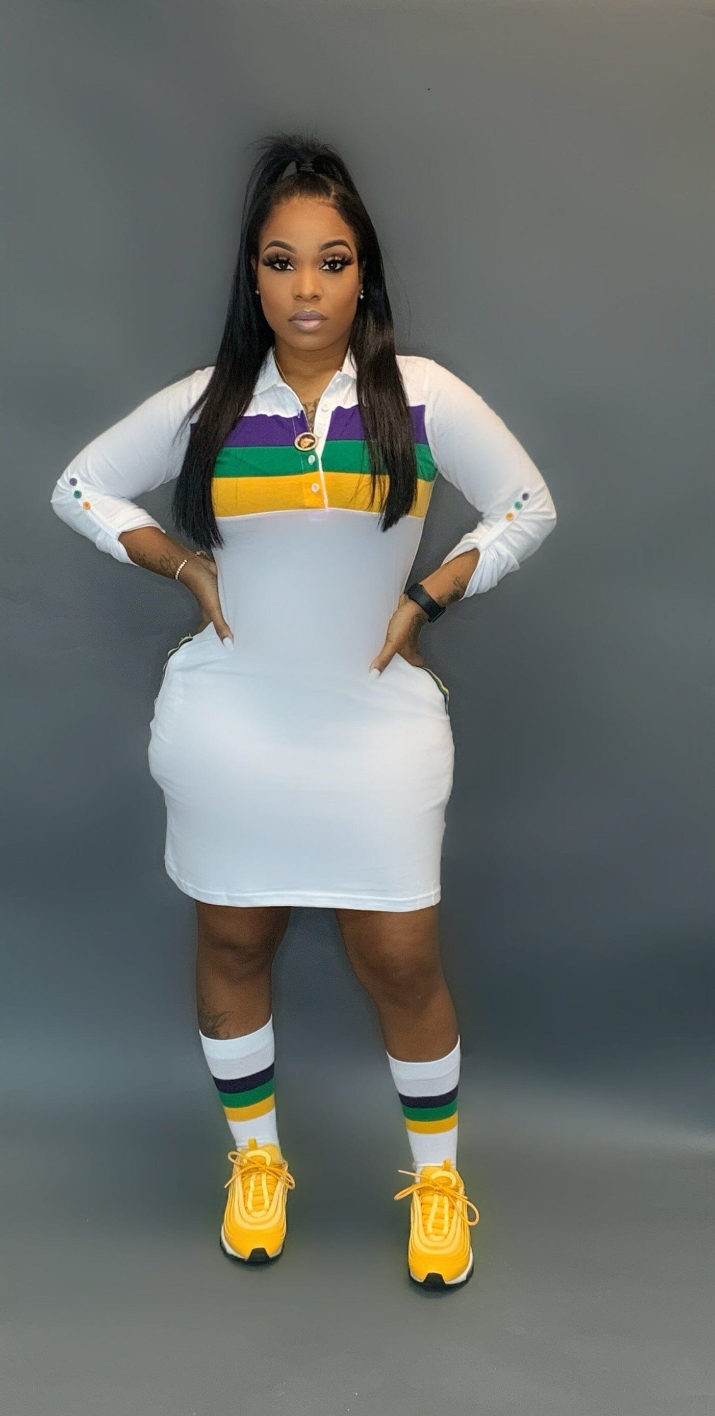 Mardi Gras dress Glamherup Beautique