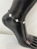 Clover charm anklet Glamherup Beautique Silver/sliver