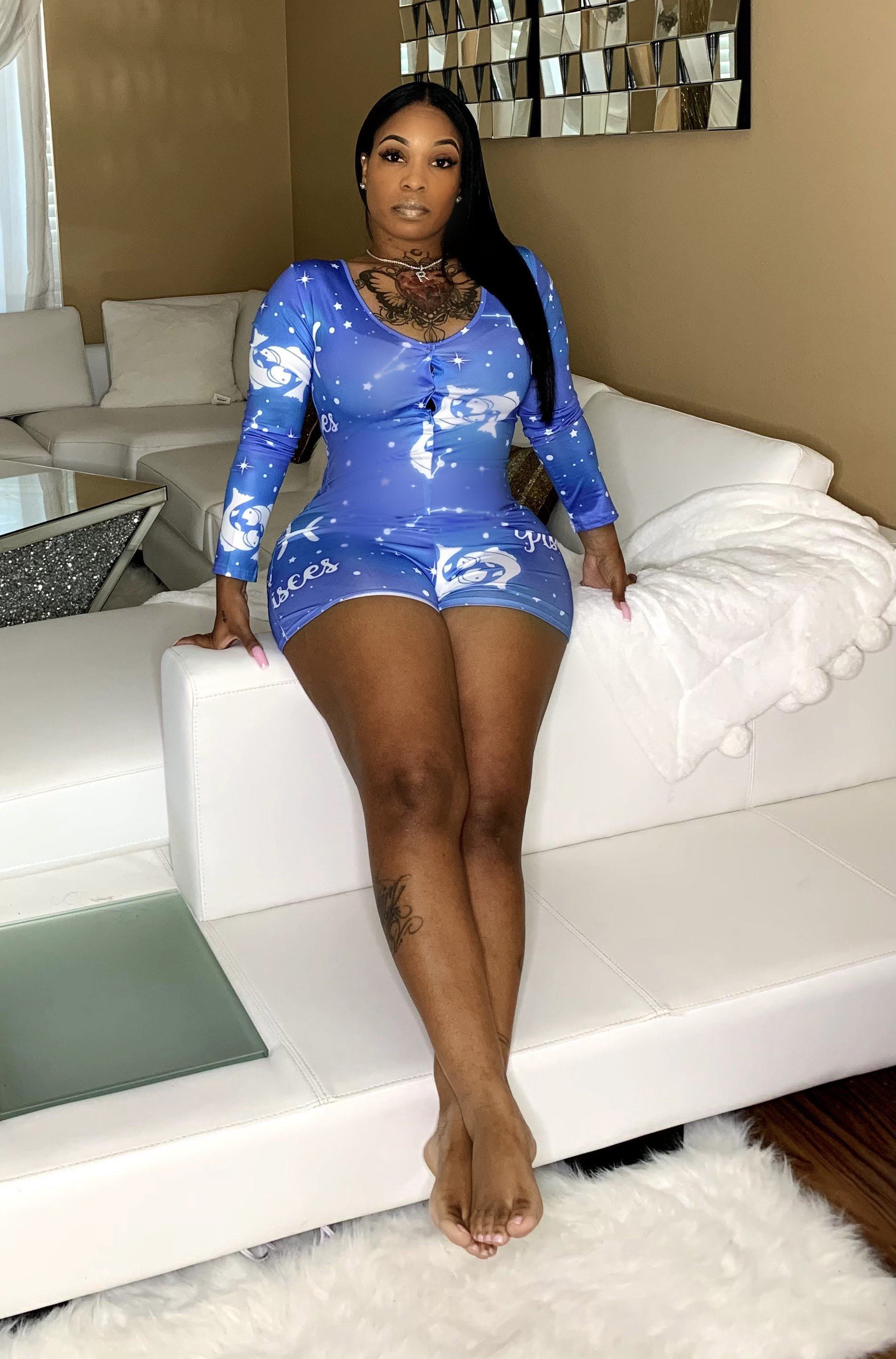 Zodiac sign onesie Glamherup Beautique Pisces Small