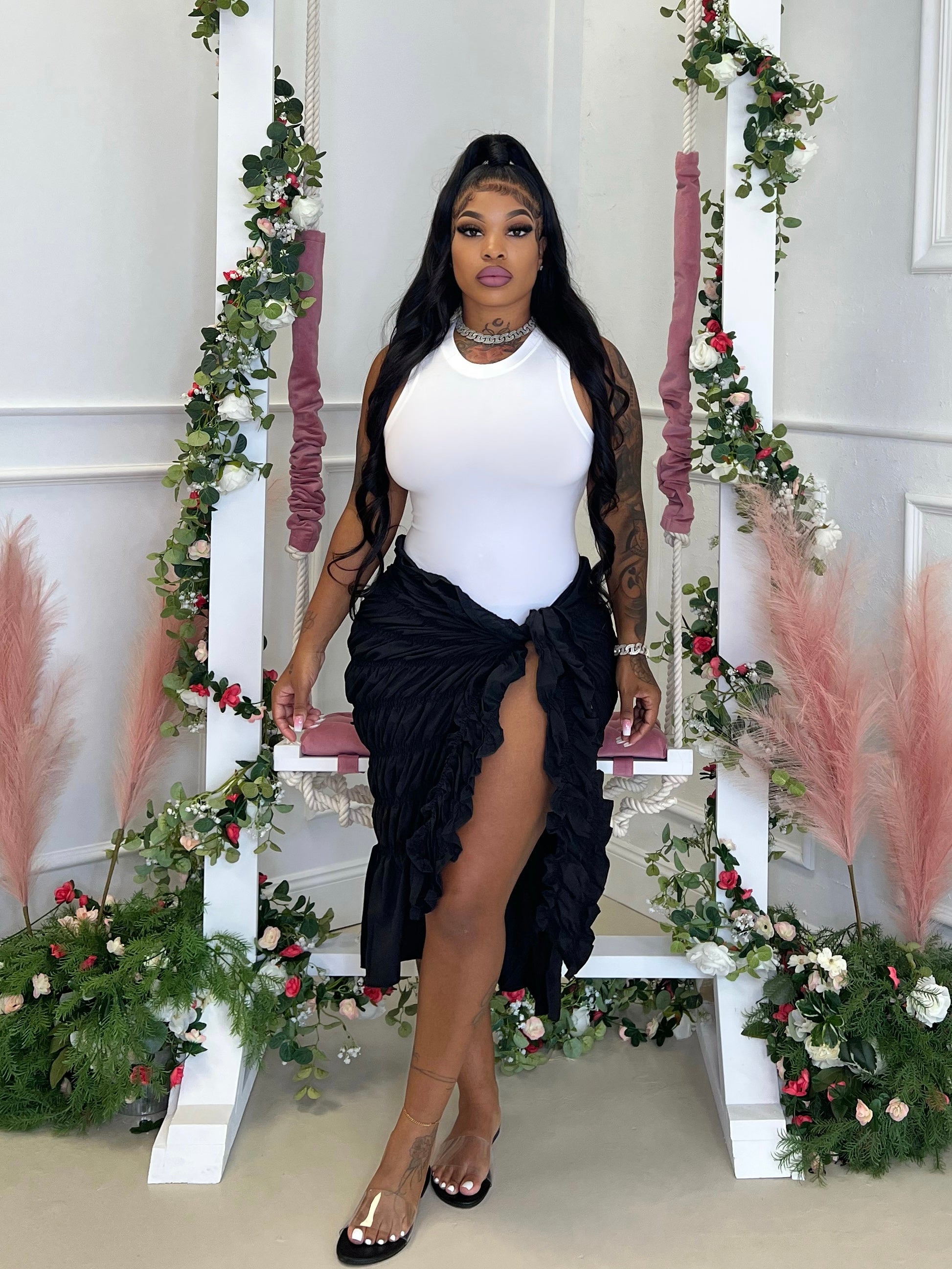 Selena skirt Glamherup Beautique Black Small