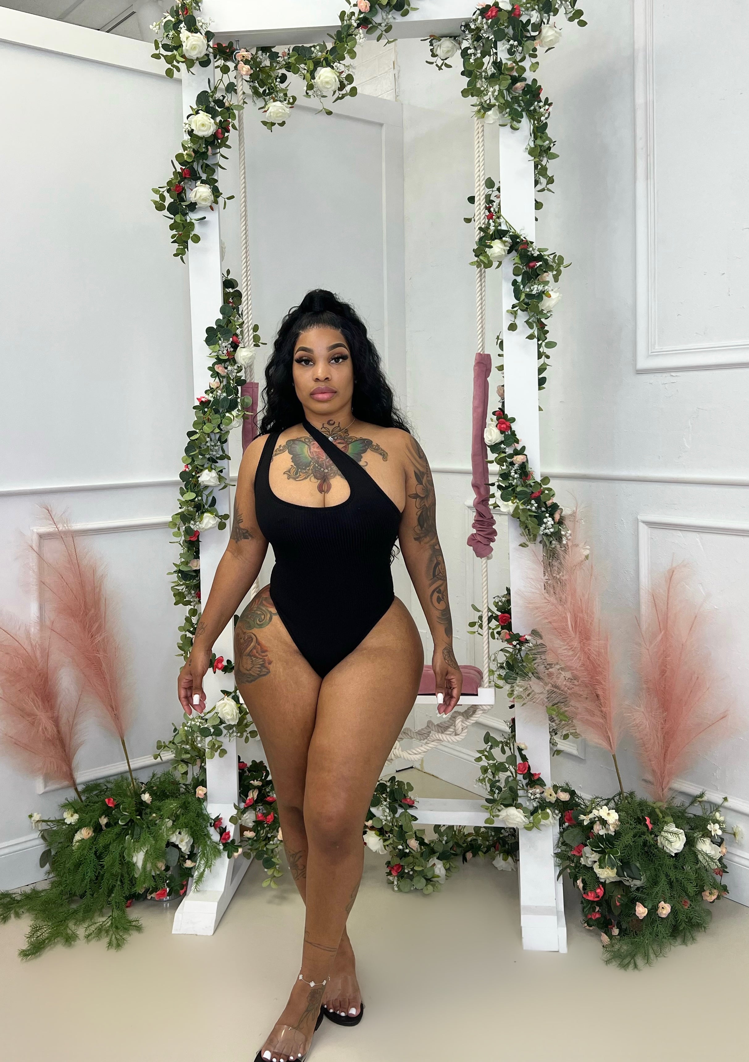 Slanging things top Glamherup Beautique Black Small