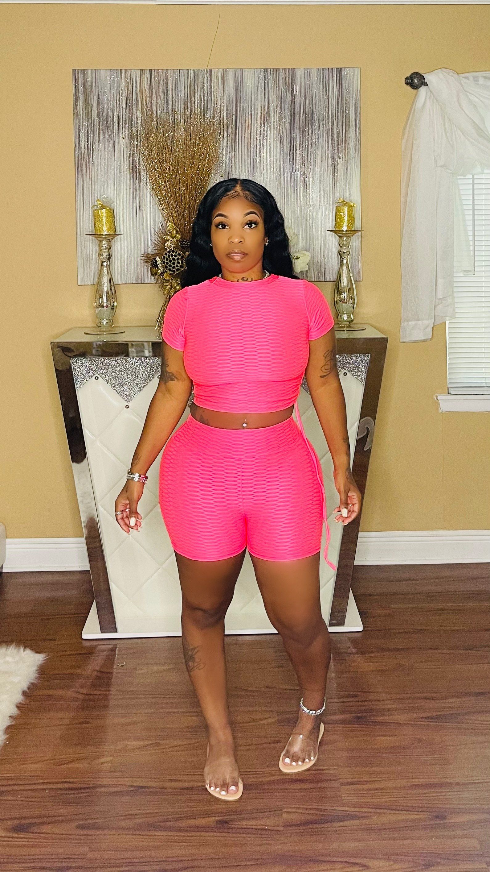 Hot girl summer set Glamherup Beautique Pink Small