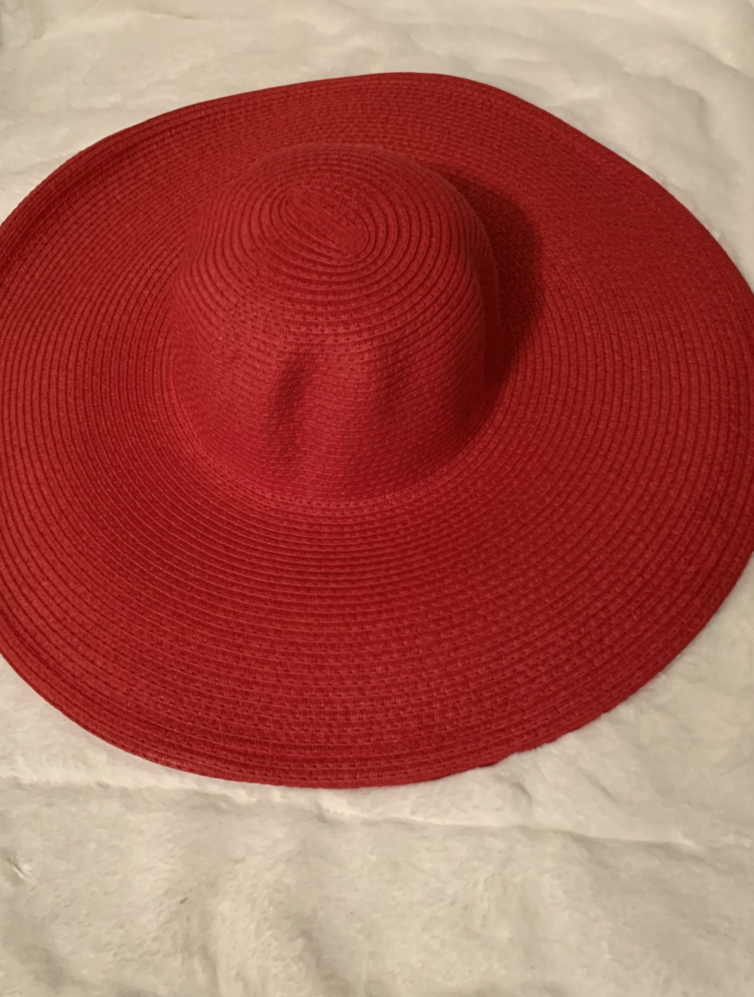 Summer floppy hats Glamherup Beautique Red
