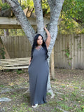 Simplest dress charcoal Glamherup Beautique