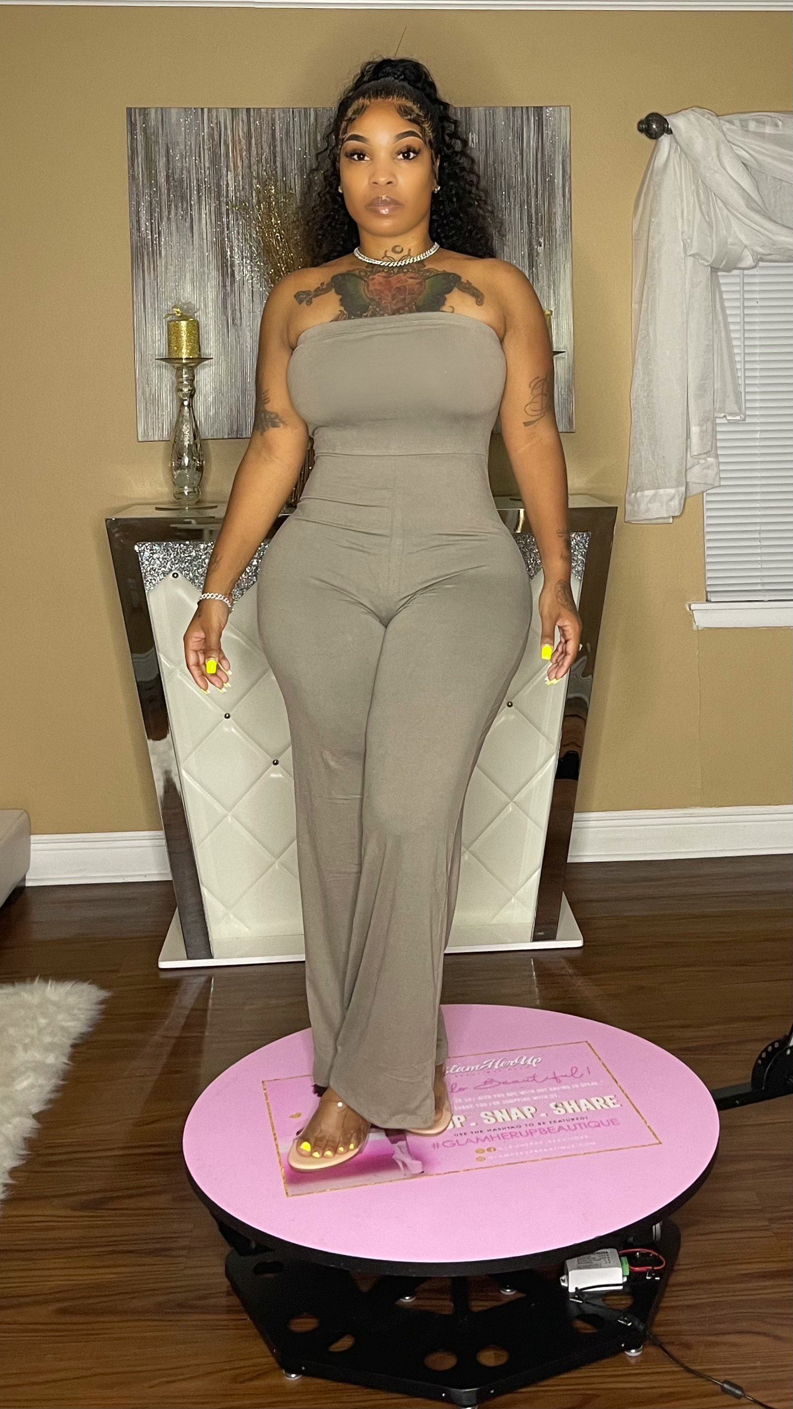 Ladies night Glamherup Beautique Taupe Small