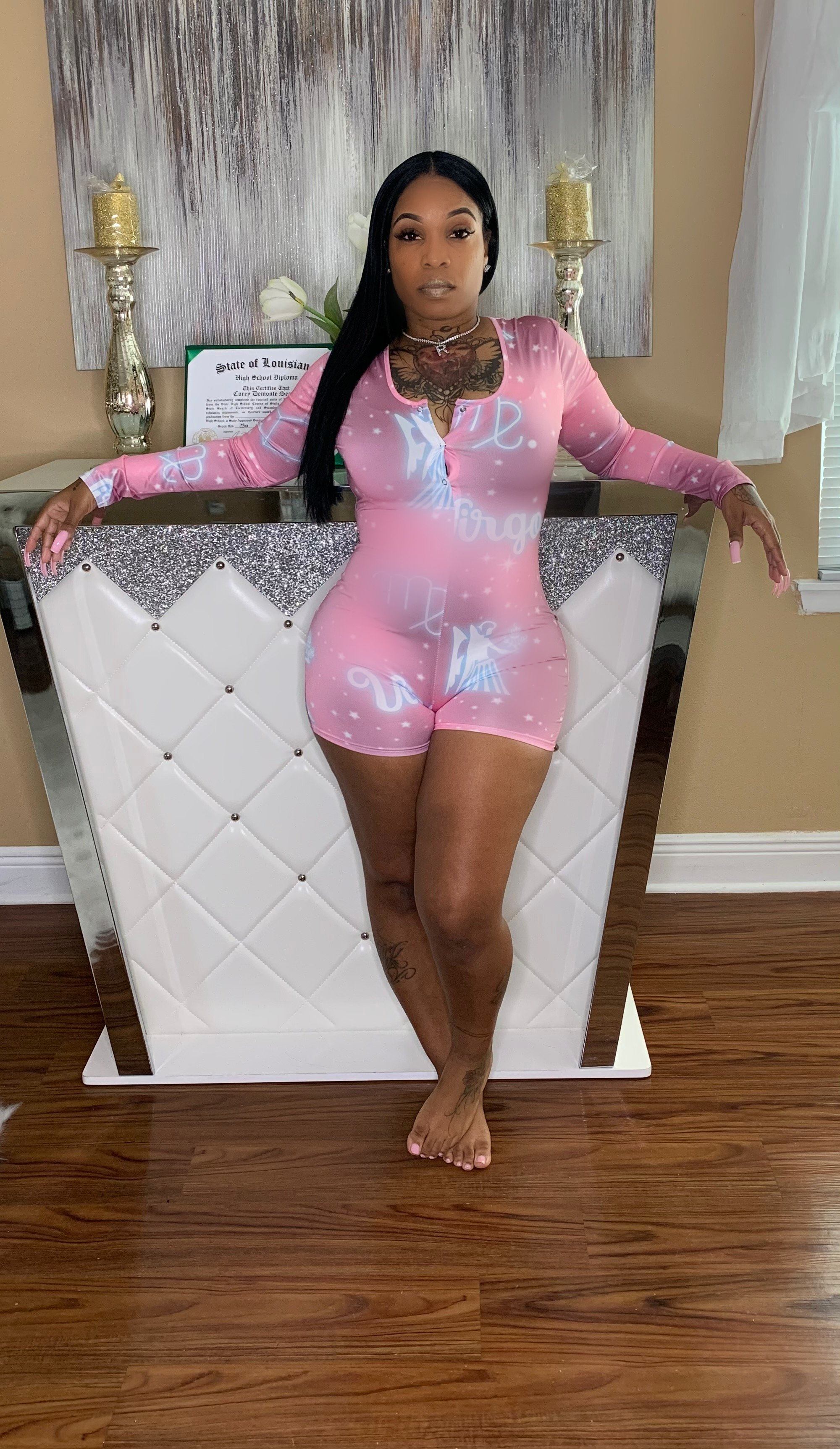 Zodiac sign onesie Glamherup Beautique Virgo Small