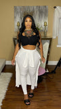 Cardigan set white Glamherup Beautique