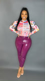Plum latex pants (pants only)