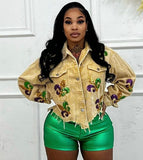 Candy coated high shorts Glamherup Beautique Green Small 