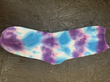 Tye dye socks Glamherup Beautique Baby blue /purple 