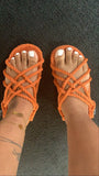 Rope sandal pumpkin orange Glamherup Beautique Orange 35/5 