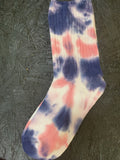 Tye dye socks Glamherup Beautique Dark blue/pink 