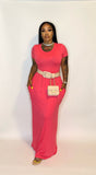 Essential maxi dress Glamherup Beautique Coral pink Small 